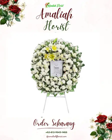 Krans Bunga Duka Kalegen